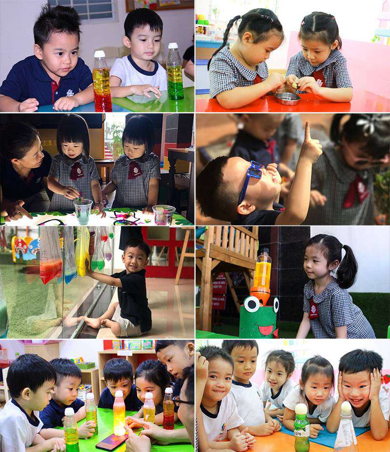 Trẻ Kindy City tìm hiểu khoa học