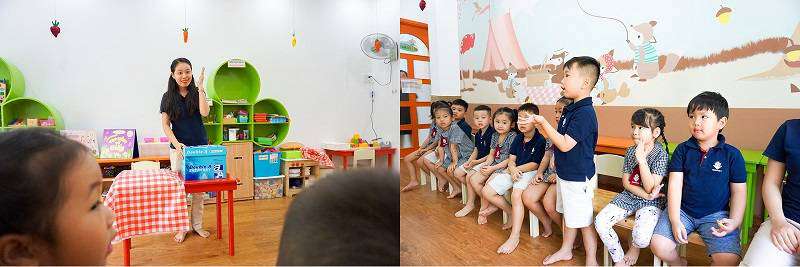 Trò chơi: Lăn bóng qua mê cung bí ẩn – cô gợi mở sự tò mò cho cả lớp.