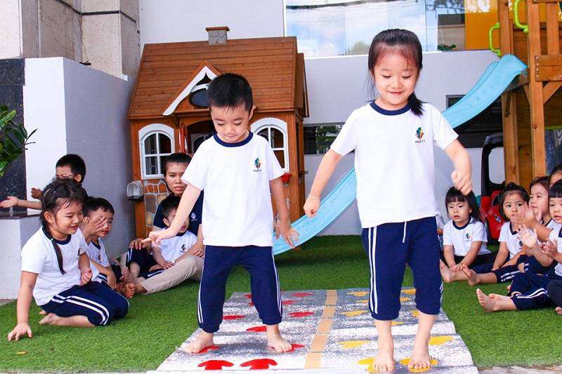 Học sinh Kindy City rèn luyện thể chất