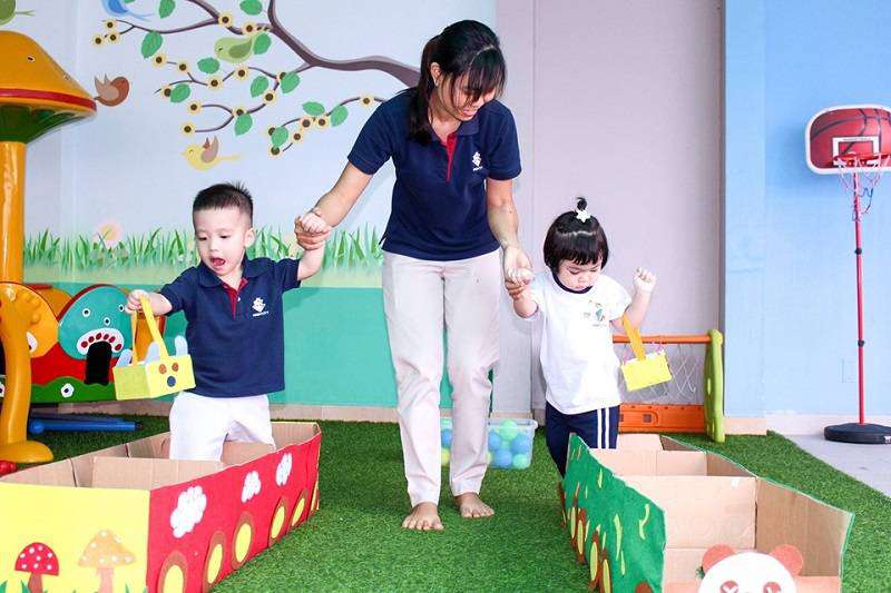 Học sinh Kindy City rèn luyện thể chất