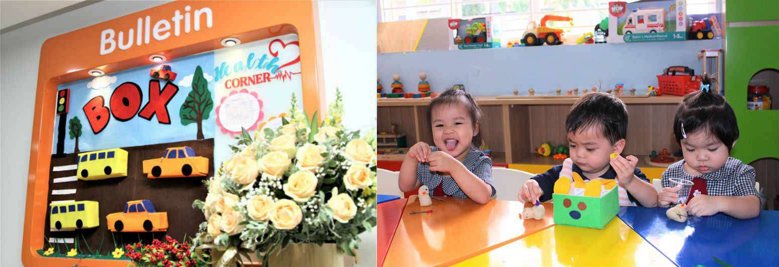 Sản phẩm của bé được trưng bày