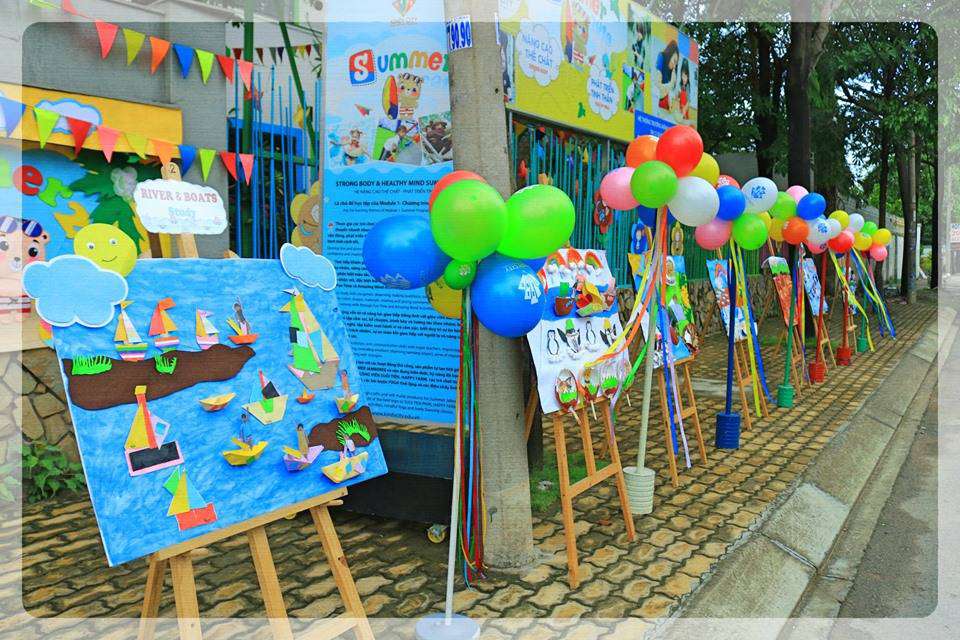 Sản phẩm của bé được trưng bày
