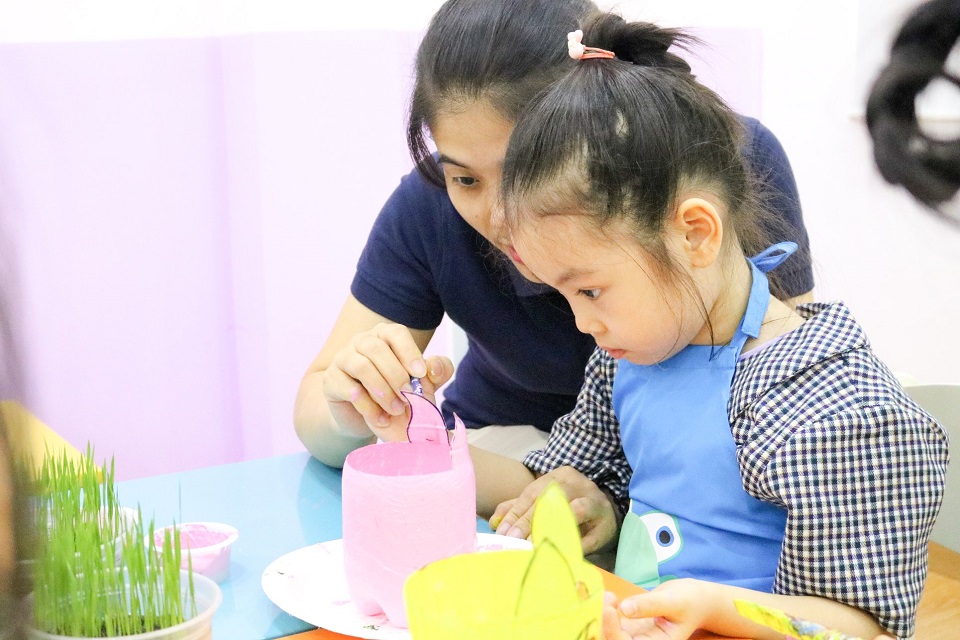 Trẻ Kindy City sáng tạo chậu cây hình thú ngỗ nghĩnh