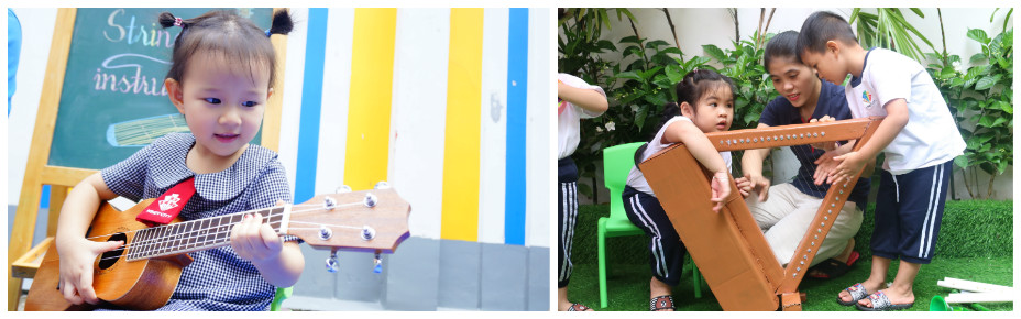 Trẻ Kindy City tham gia chuỗi hoạt động "PERCUSSION STUDY"