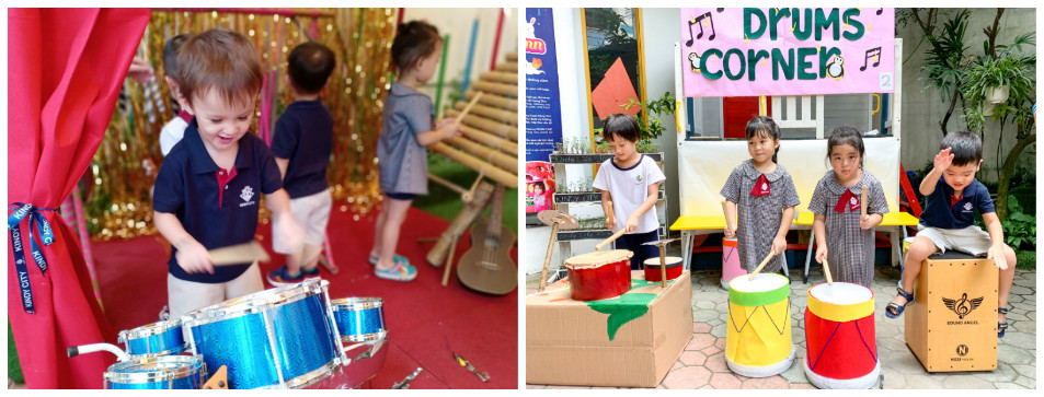 Trẻ Kindy City tham gia chuỗi hoạt động "PERCUSSION STUDY"