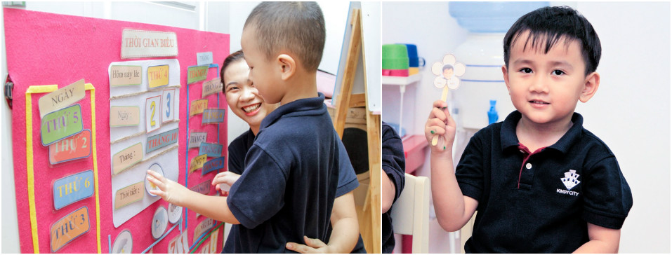 Chiếc bảng thời gian biểu của cơ sở Lý Thường Kiệt