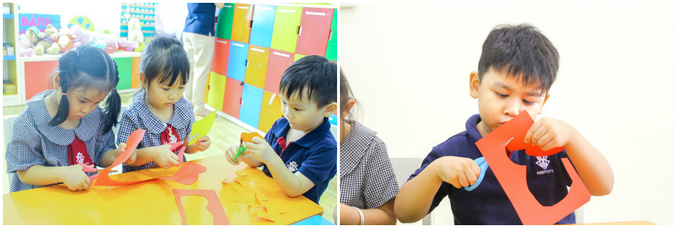 Học sinh Kindy City sáng tạo với đĩa CD