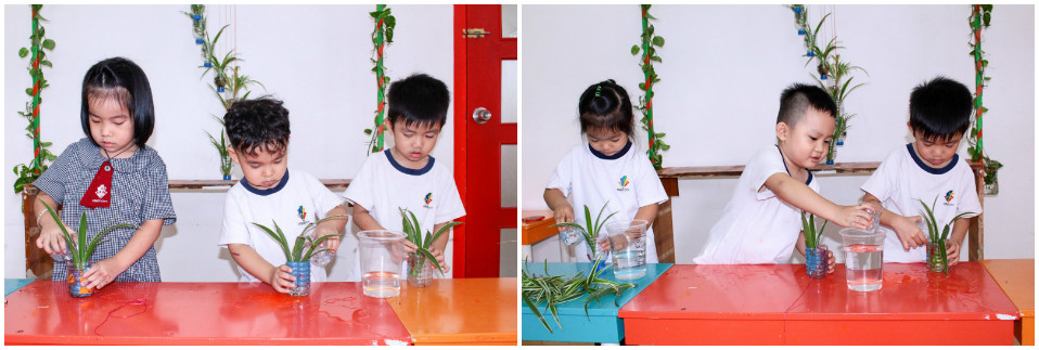 Học sinh Kindy City sáng tạo cùng cô giáo