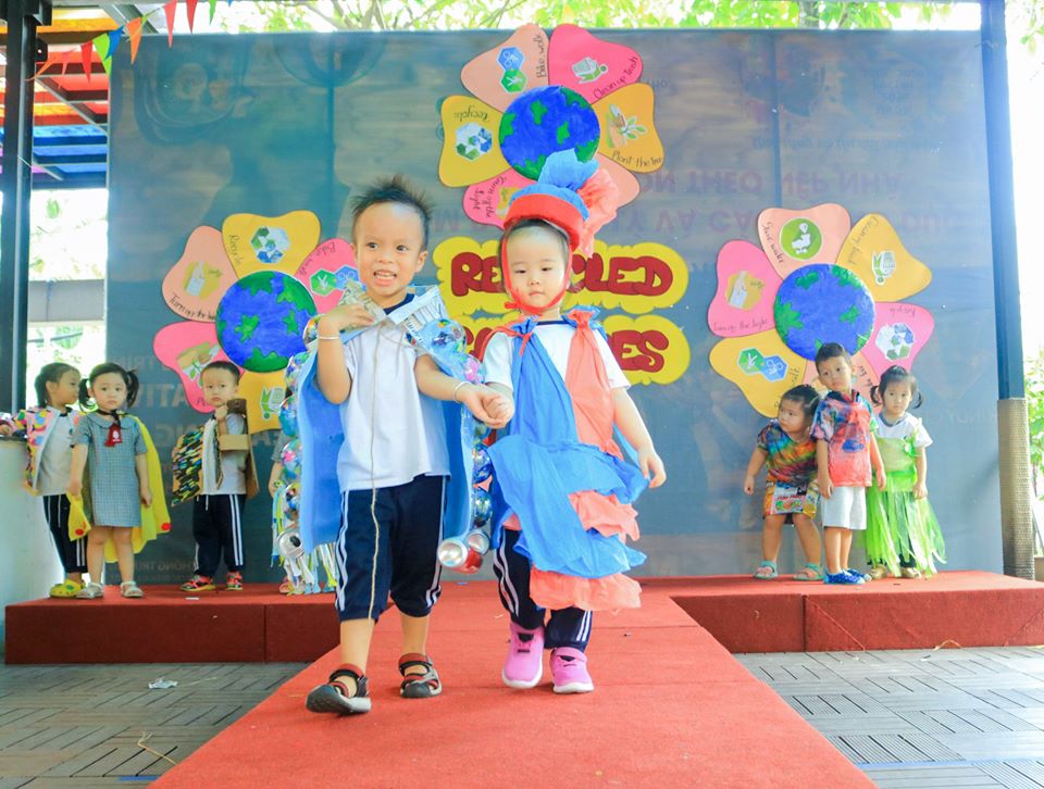 Học sinh trường Mầm non Quốc tế Kindy City cùng chủ đề 3Rs Học sinh Kindy City cùng chủ đề 3Rs