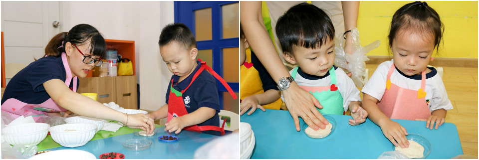 Bé thể hiện qua việc nắm bắt những khái niệm toán học cơ bản nhất.
