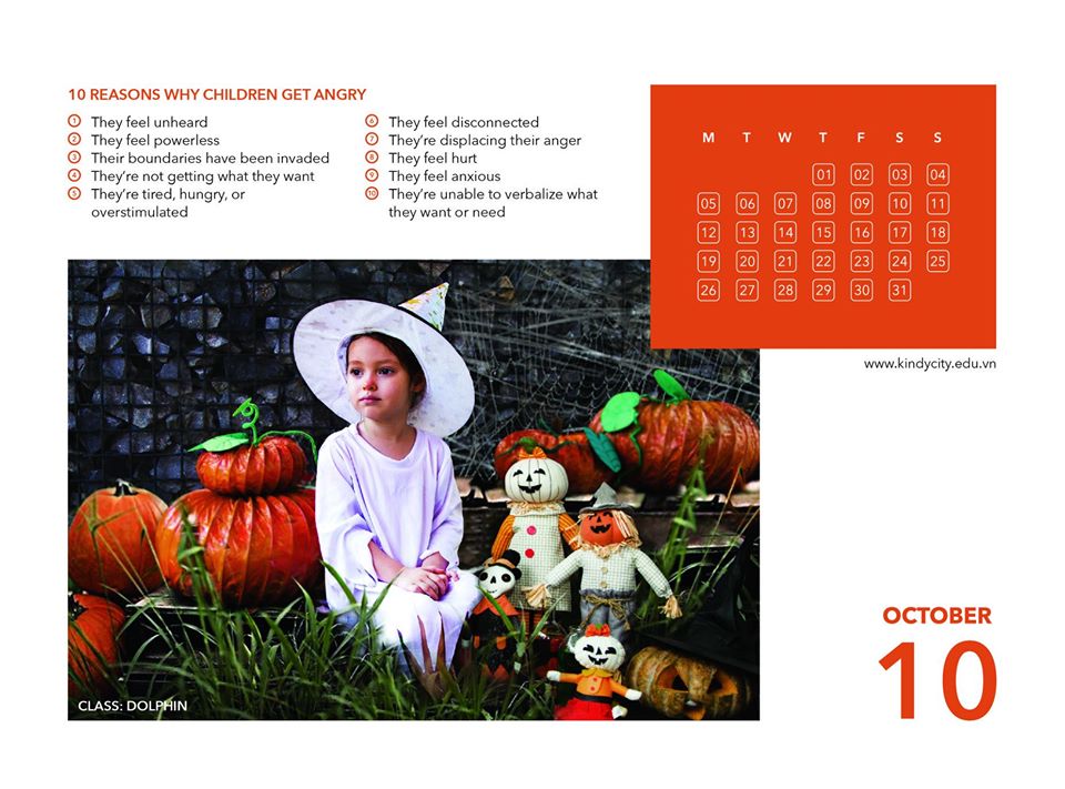 Bộ lịch Kindy City 2020
