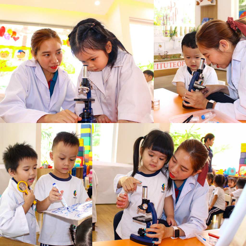 trẻ làm quen với khoa hoc