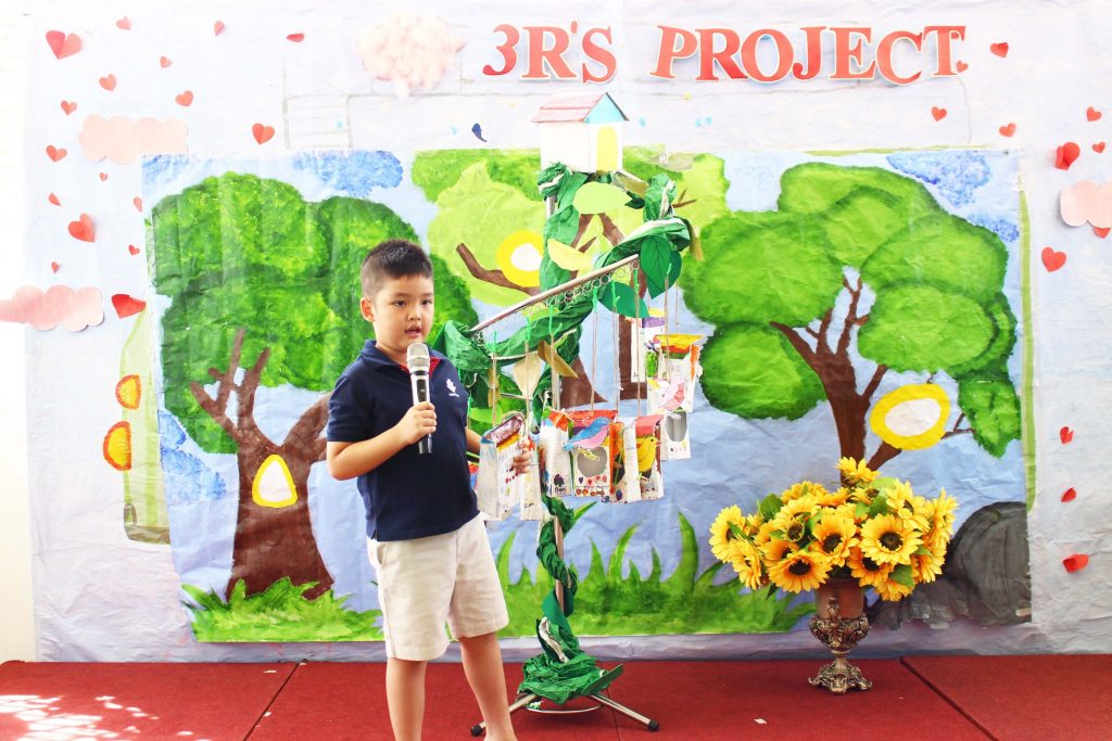 Kindy Citizens biểu diễn, thuyết trình chủ đề 3Rs